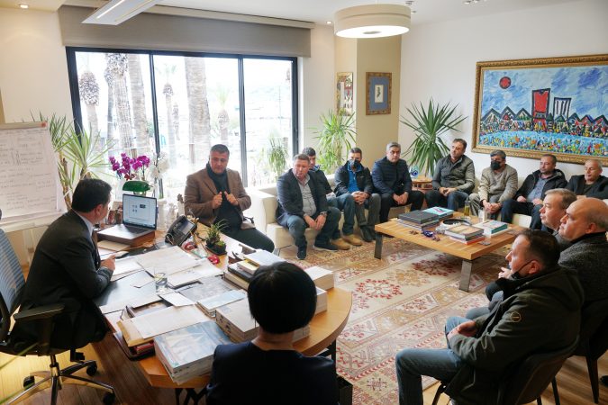 ŞOFÖRLER ODASI’NDAN BAŞKAN ARAS’A ZİYARET