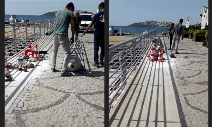 Bacalı Köprüye Belediye Müdahale Etti.