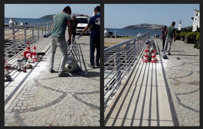 Bacalı Köprüye Belediye Müdahale Etti.