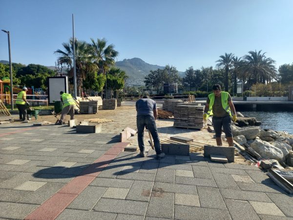 Turgutreis Atatürk Meydanı Sökülüyor.